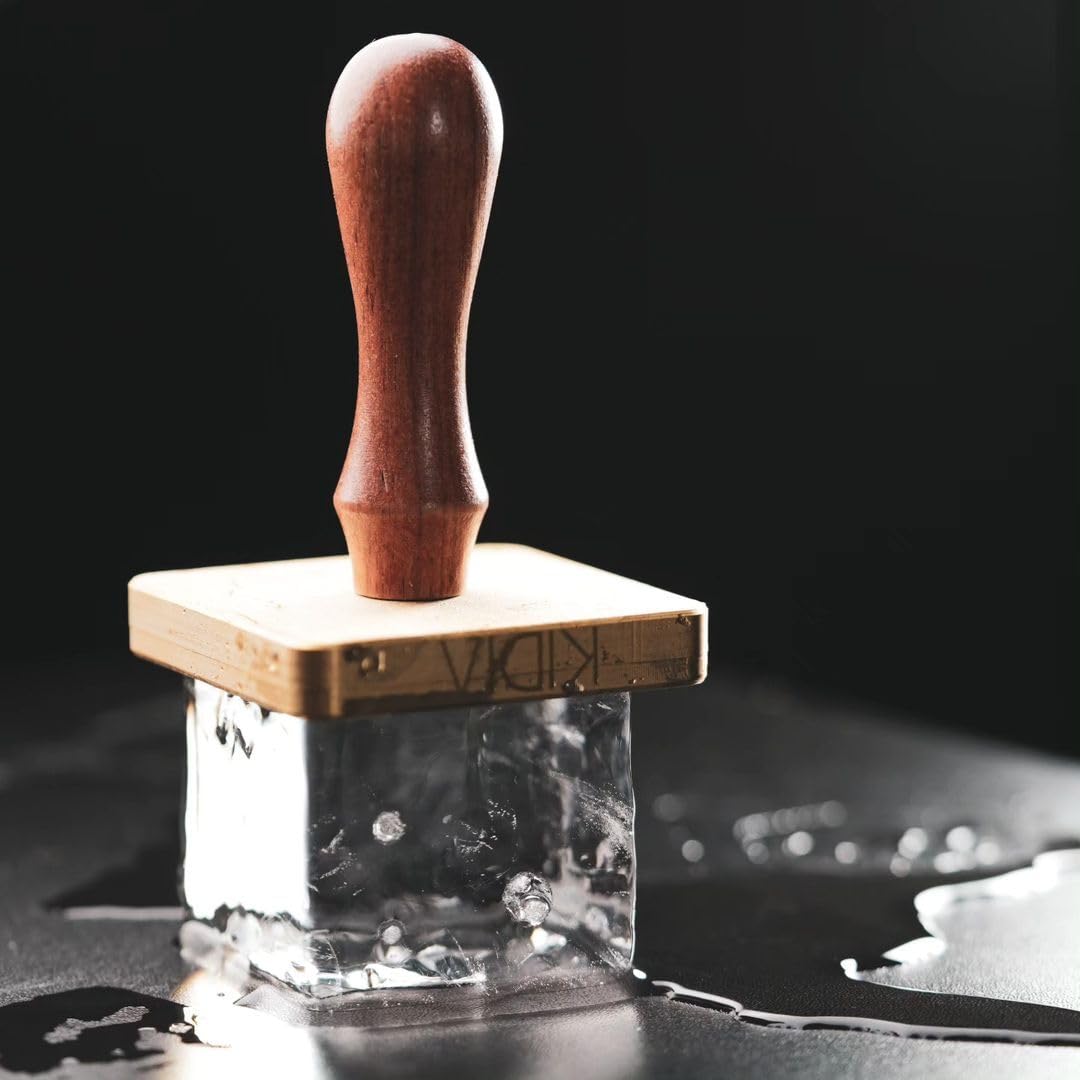 Kidia Clear Ice Stampo Ghiaccio in silicone cubetti cm ghiaccio trasparente cristallino per cocktail Ice Mold Designer Barman kit Barista attrezzatura (Old Fashioned 5x5x5 cm)