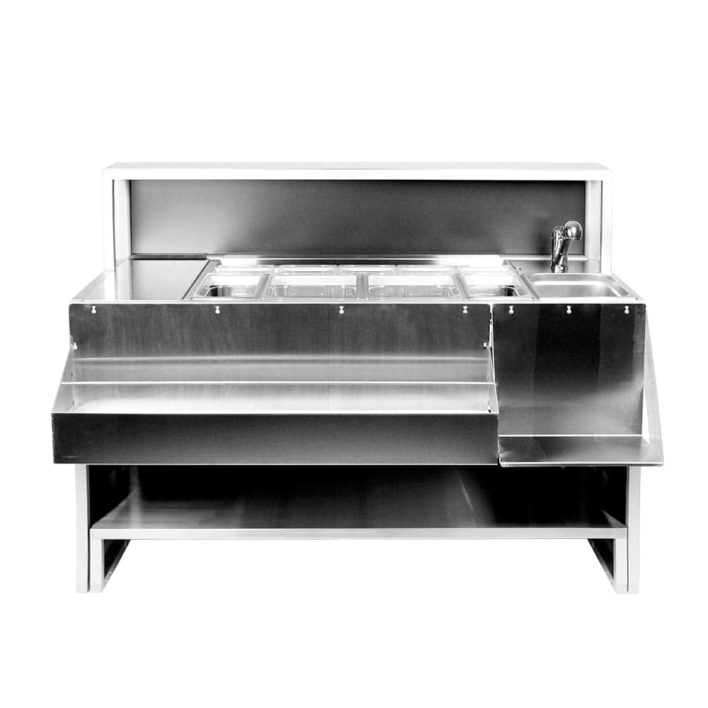 Cocktail Station Mobile 150cm - Postazione Cocktail Portatile - Deus 15